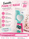 ENSEMBLE PEIGNE ET MIROIR LIBELLULE