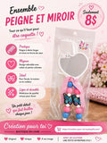 ENSEMBLE PEIGNE ET MIROIR PAPILLONS