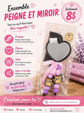 ENSEMBLE PEIGNE ET MIROIR HIBOU