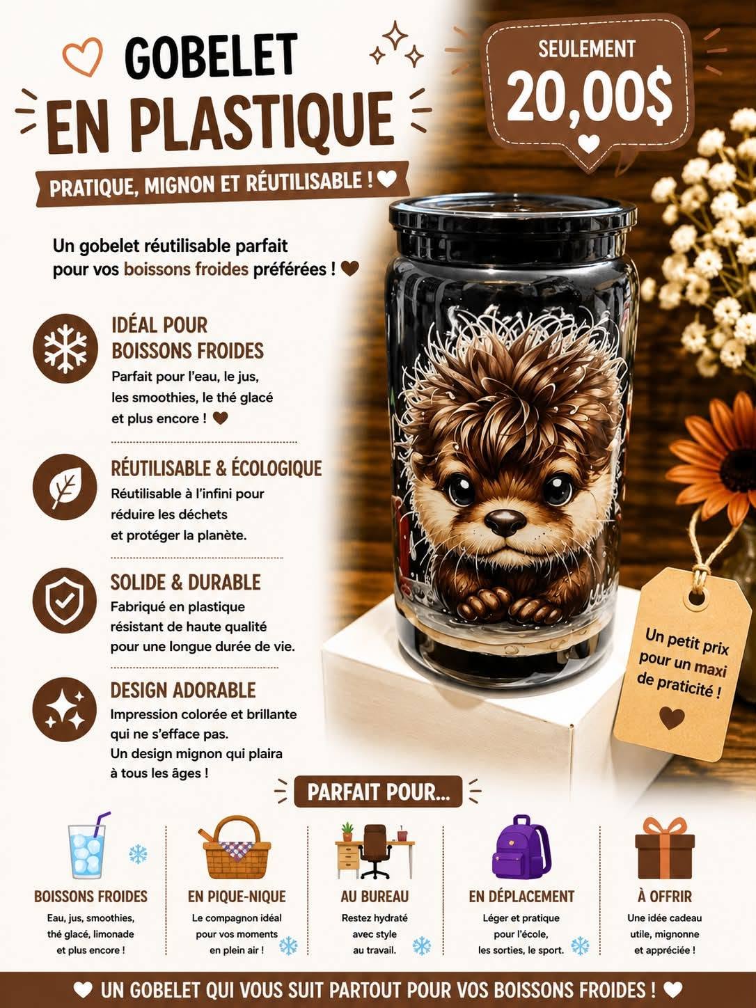 GOBELET LOUTRE