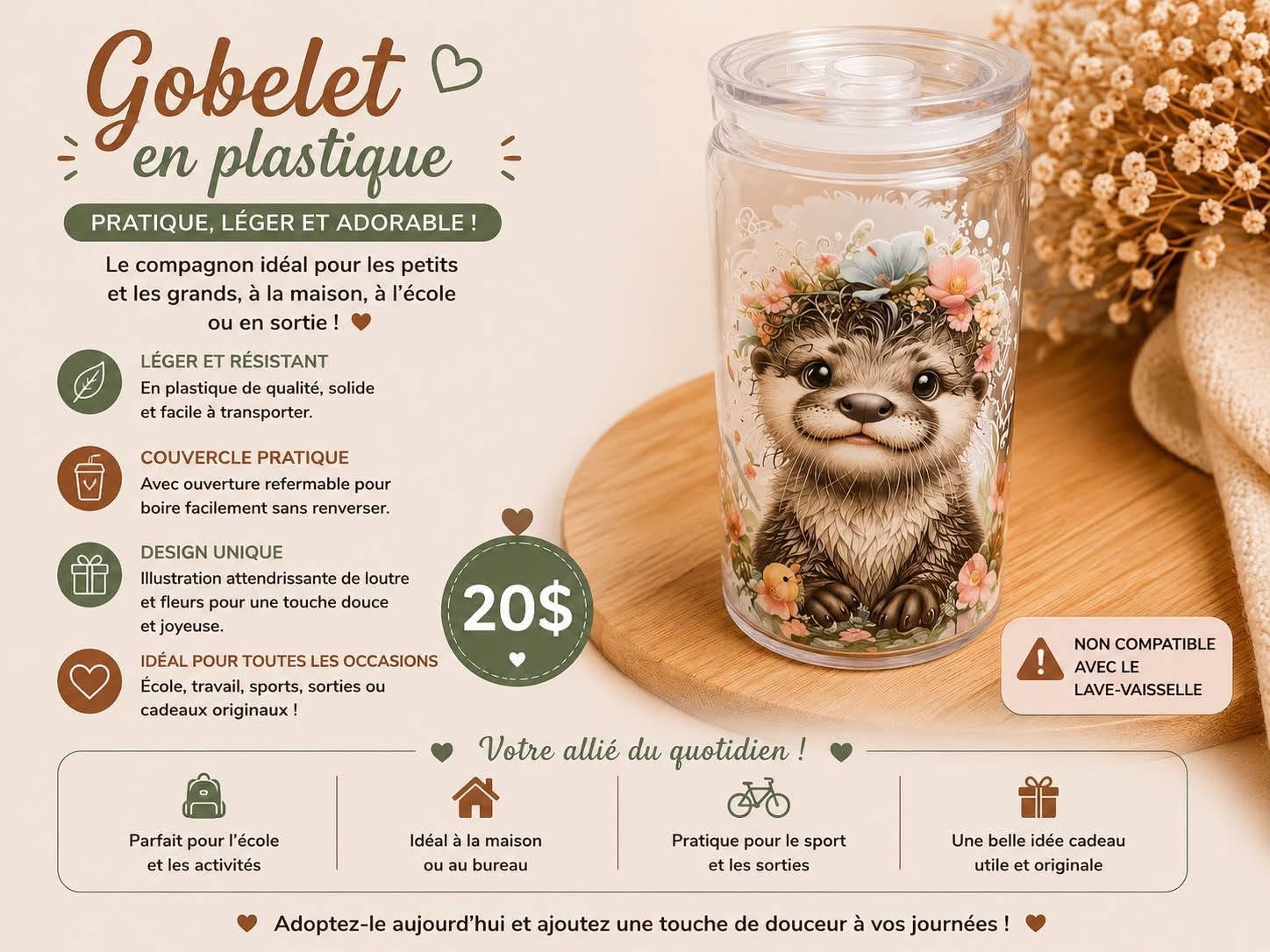 GOBELET LOUTRE 3
