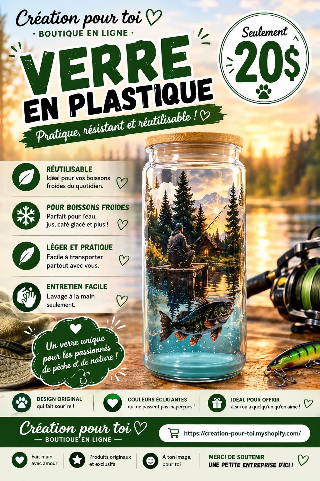 GOBELET PÊCHEUR 2