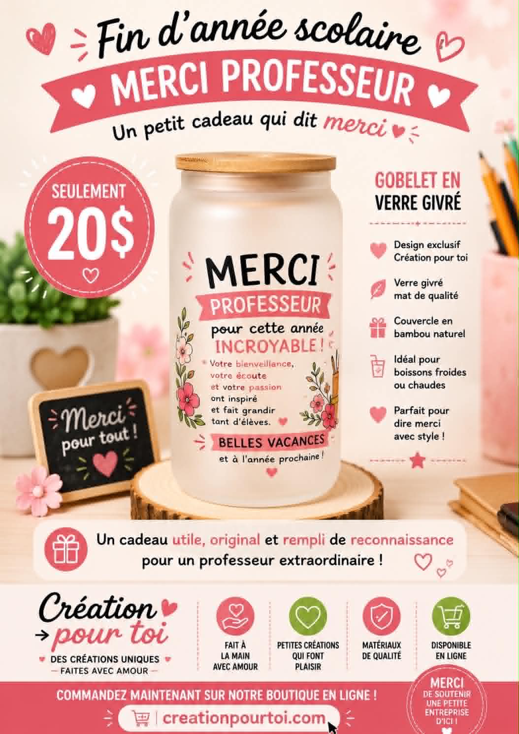 Gobelet en verre