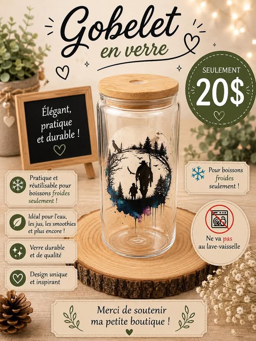 Goblet «Chasseur avec enfant »