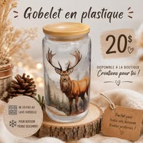 Goblet Plastique Chevreuil
